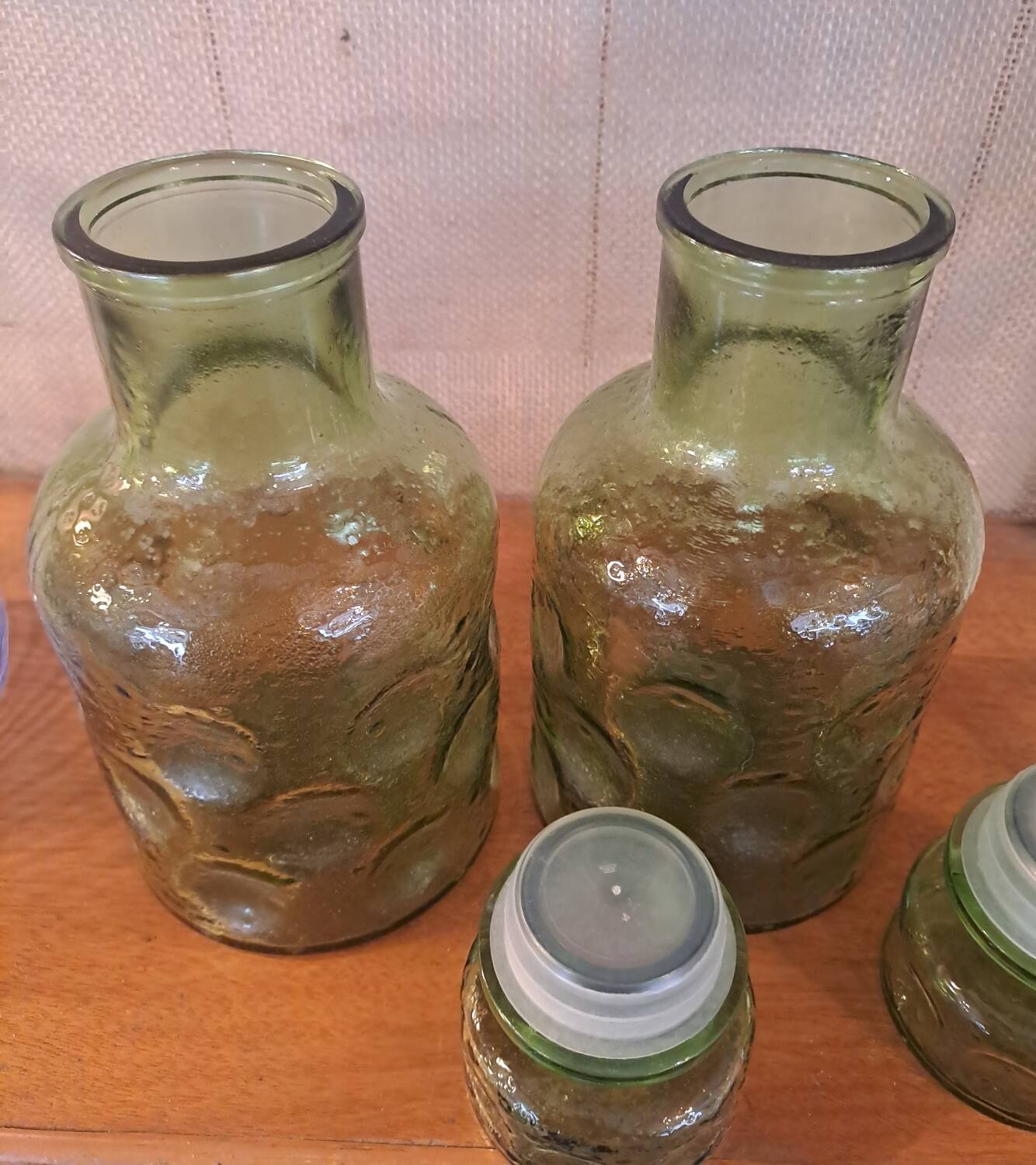 Pair of 1970s carafes