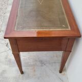 Louis XVI style flat desk in 19th century mahogany