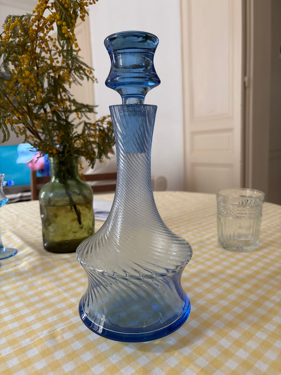 Blue carafe