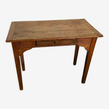 Solid wood desk with a drawer 1900