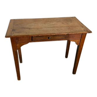 Solid wood desk with a drawer 1900