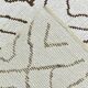 7x10 Off White & Brown Super Soft Moroccan Kilim Rug, 203x300Cm