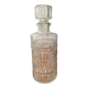Bouteille flacon carafe avec bouchon verre ciselé epais