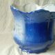 English earthenware planter stafforshire england floral decor