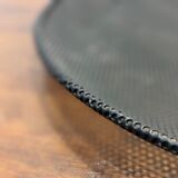 Black metal basket by Mathieu Mategot