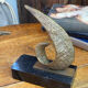 Bookends in bronze and marble