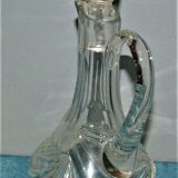 Carafe ewer for wine or water crystal cross of lorraine