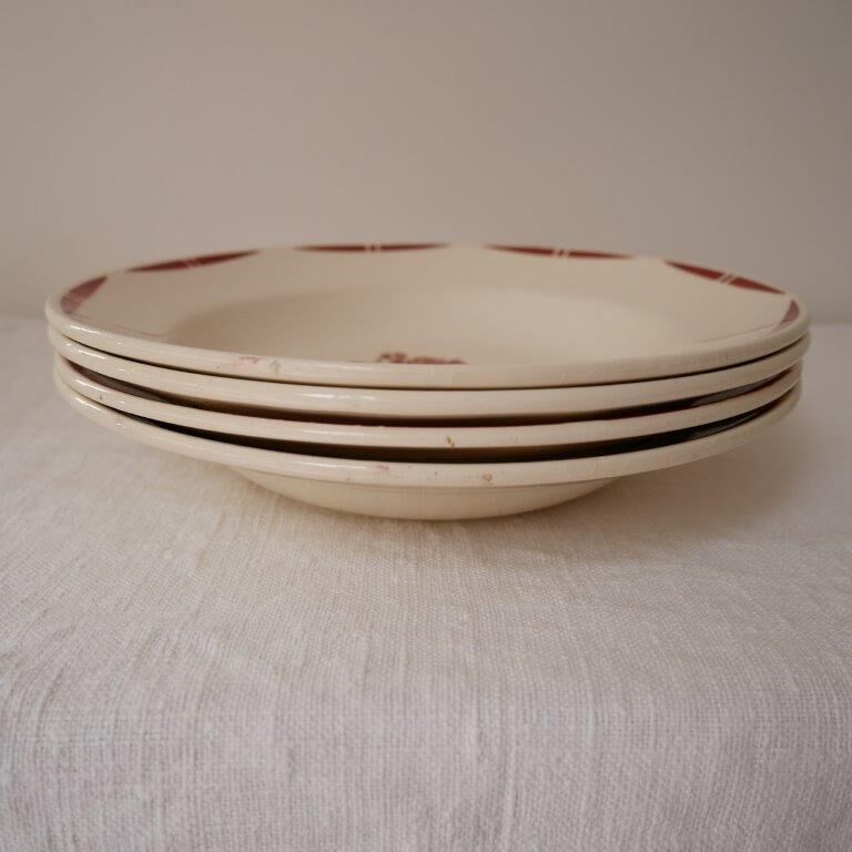 Set of 4 badonviller hollow plates