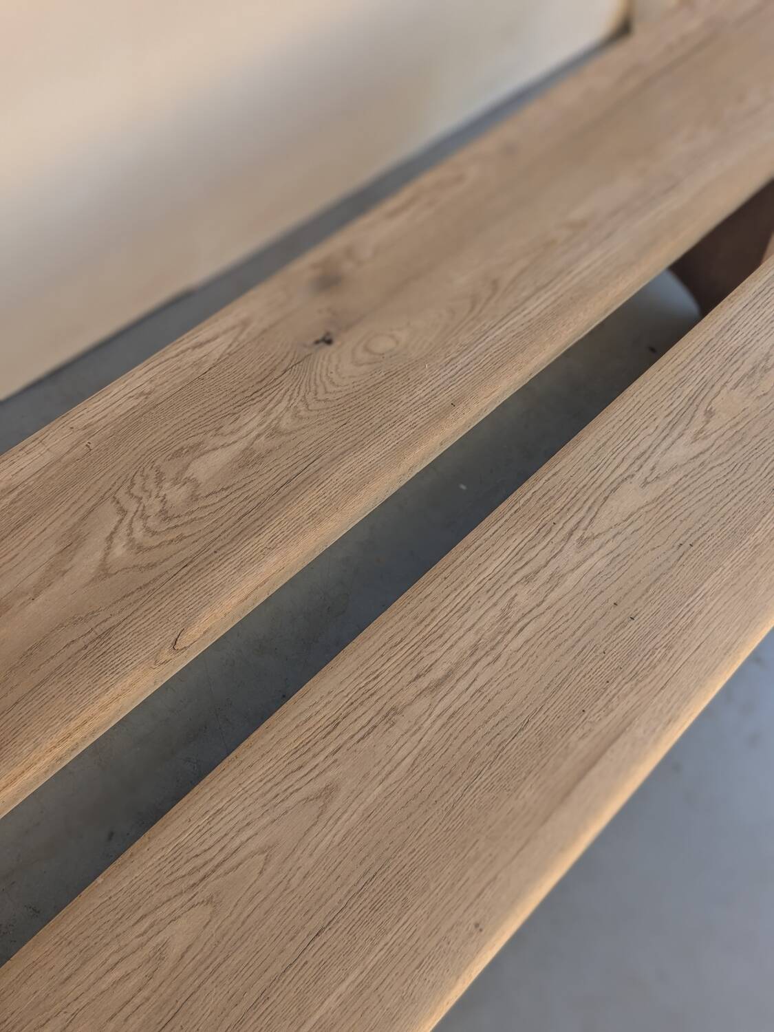 Large solid wood farm benches