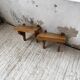 Paire de chevets muraux modernistes constructivistes