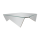 Origami molded glass coffee table