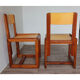 Pair of vintage chairs by André Sornay in wood 1960