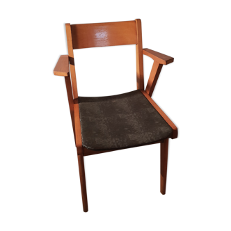 Black bridge armchair