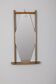 Italian design 1960s vintage wall mirror with shelf