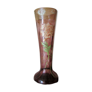 Vase émaillé legras,