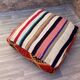 Vintage Moroccan pouf, Beni ourain Moroccan pouf, Berber pouf,