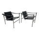 Chaises Bauhaus LC1 par Le Corbusier pour Cassina