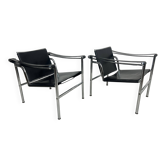 Chaises Bauhaus LC1 par Le Corbusier pour Cassina