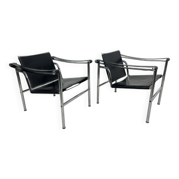 Bauhaus LC1 chairs by Le Corbusier for Cassina