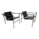 Chaises Bauhaus LC1 par Le Corbusier pour Cassina
