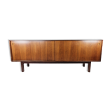 Sideboard in rosewood with sliding doors designed by Omann Junior from the 1960s.