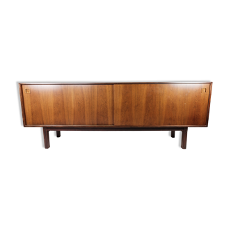 Sideboard in rosewood with sliding doors designed by Omann Junior from the 1960s.