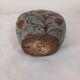 Enameled brass vase
