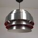 Vintage aluminum pendant lamp, Lakro Amstelveen, 1960s