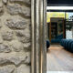 Antique Louis-Philippe mirror 126/80.5cm gilded with silver leaf trumeau