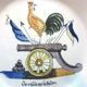Revolutionary plate: I watch over the Nation 1793, COQ on cannon