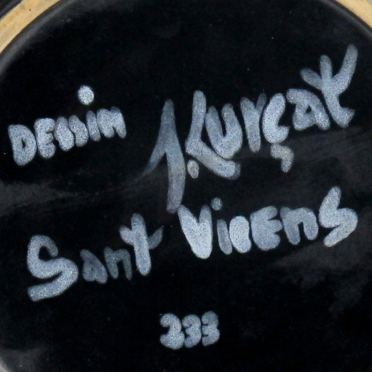 Assiette en céramique dessin de Jean Lurçat poterie Sant Vicens
