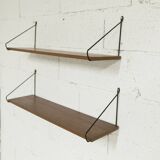 1960s string shelf 2 shelves with 4 triangular shelves