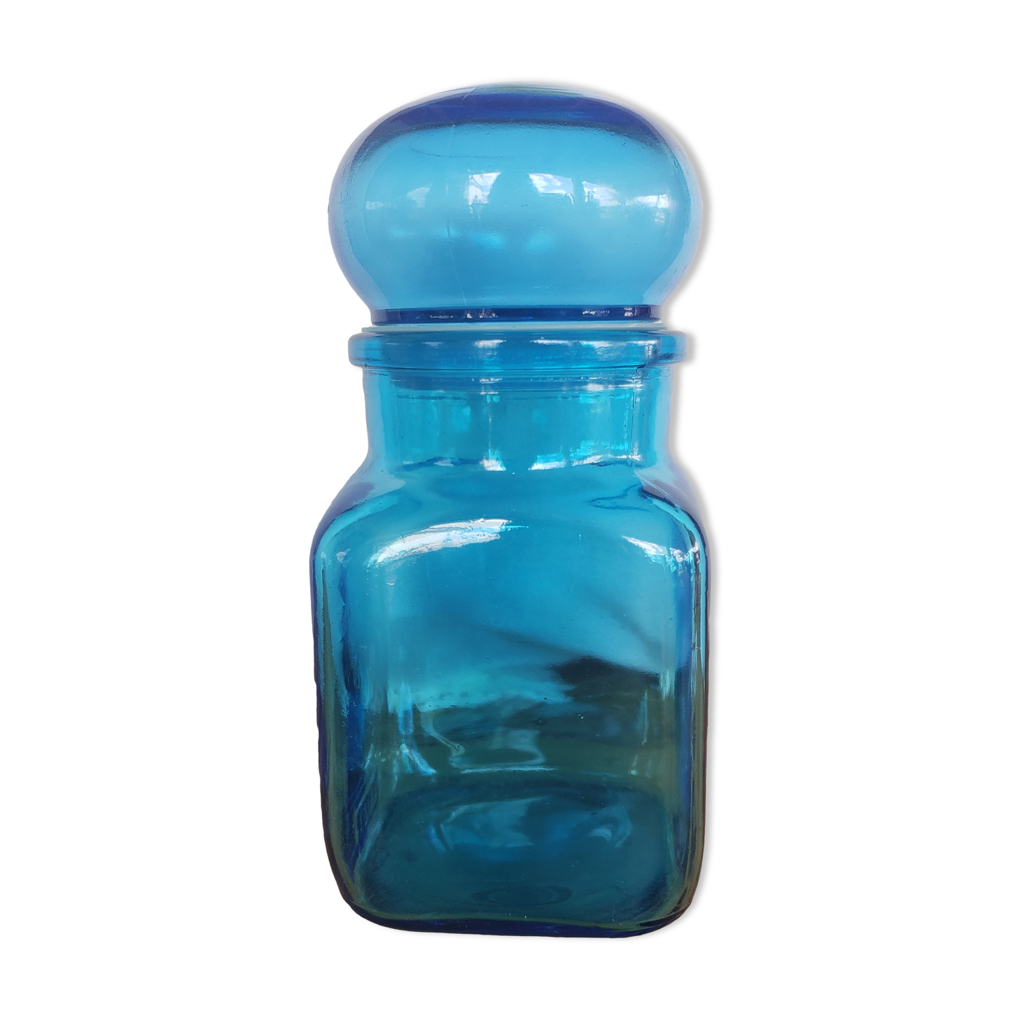 Ariel blue apothecary pot