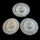 Assiettes en faïence anglaise. 19ème.  Grosvenor China