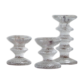 Chandeliers vintage en verre de Timo Sarpaneva pour Iittala, années 1960, Set de 3