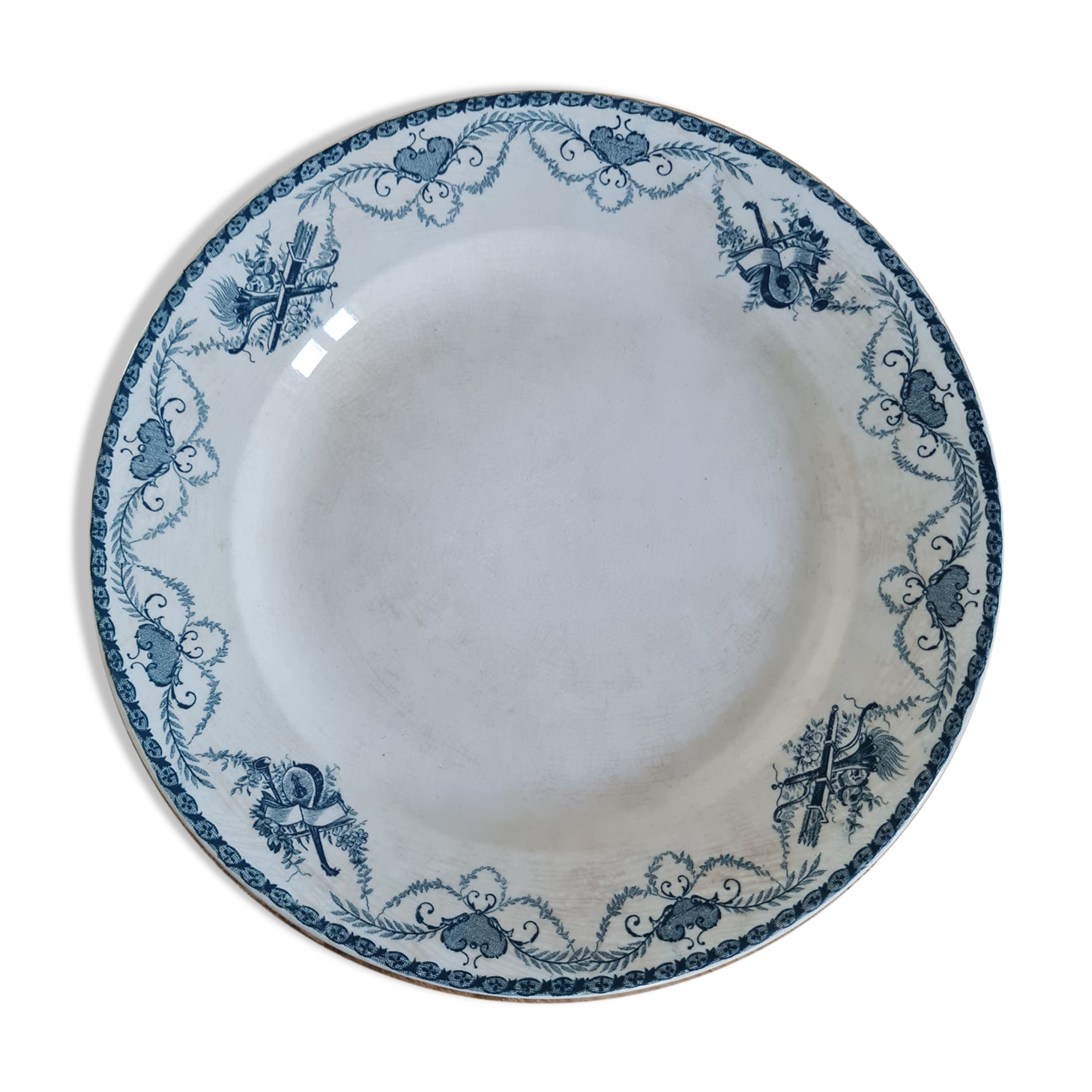 Plat rond de service terre de fer
