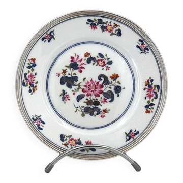 Puiforcat Raynaud, dessert plate model Chen Yang, silver rim.
