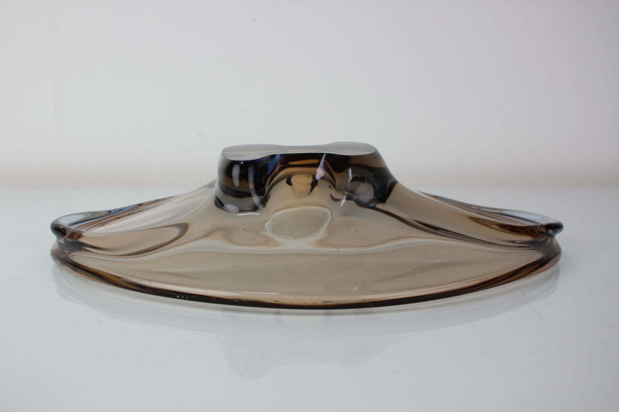 Mid-Century Art Glass Bowl by Zelezno Borske Sklo, 1960's