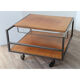 Vintage rolling coffee table by George Frydman circa 1960