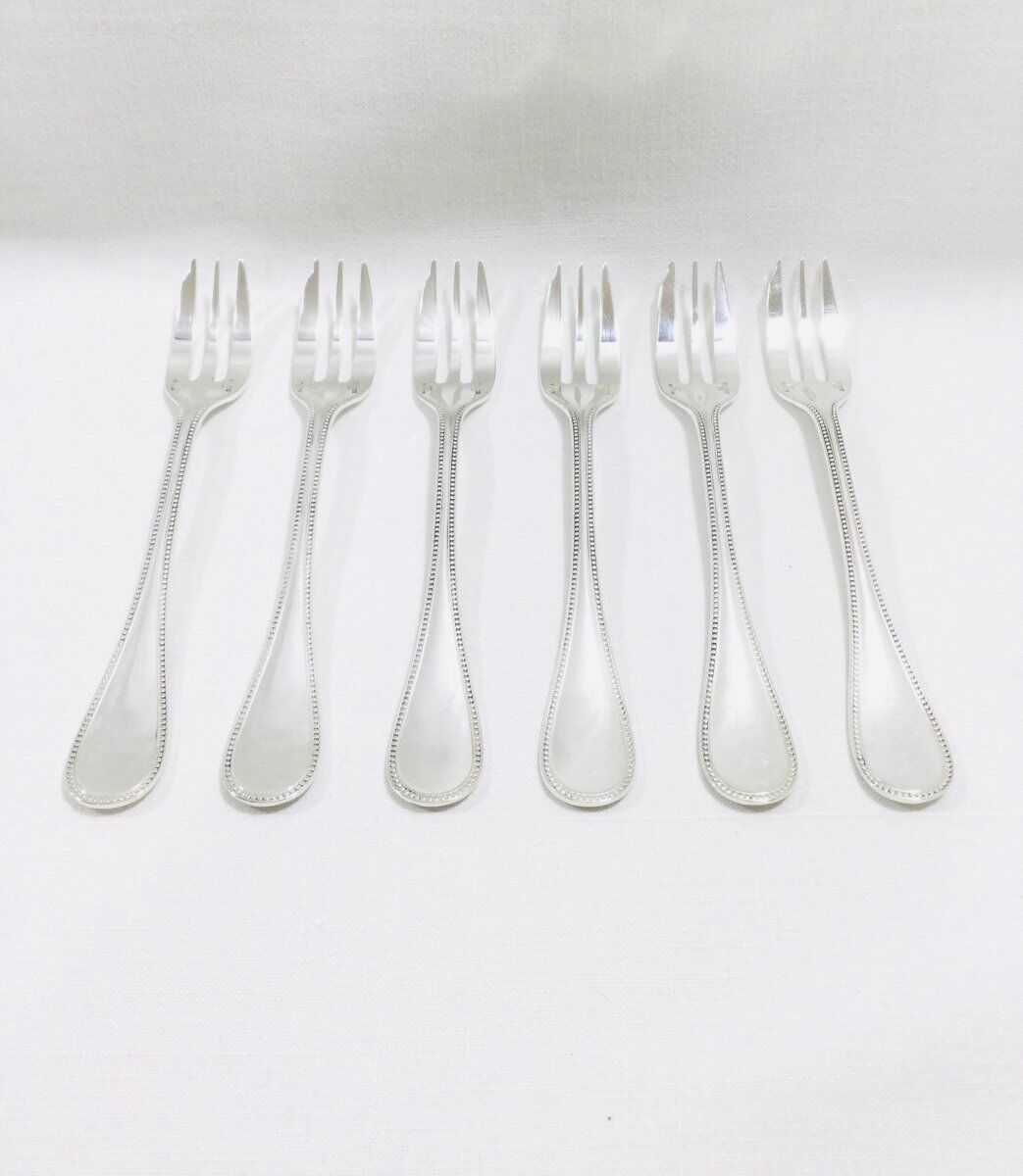 Christofle pearl cake forks