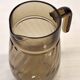 Very pretty black smoked glass pitcher from Lever in very good condition.