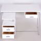 Bauhaus Desk in Chrome-Plated Steel and White Lacquered Wood, Germany, 1930s