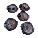 5 fish plates by Marius Giuge for Vallauris