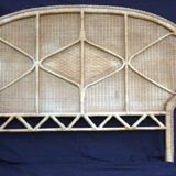 Vintage rattan headboard