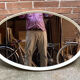 Contemporary mirror white frame