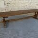 Old monastery bench in solid wood, length 180 cm