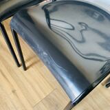 Set of 4 Steelmobil black chairs