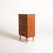 Scandinavian tall chest of six drawers