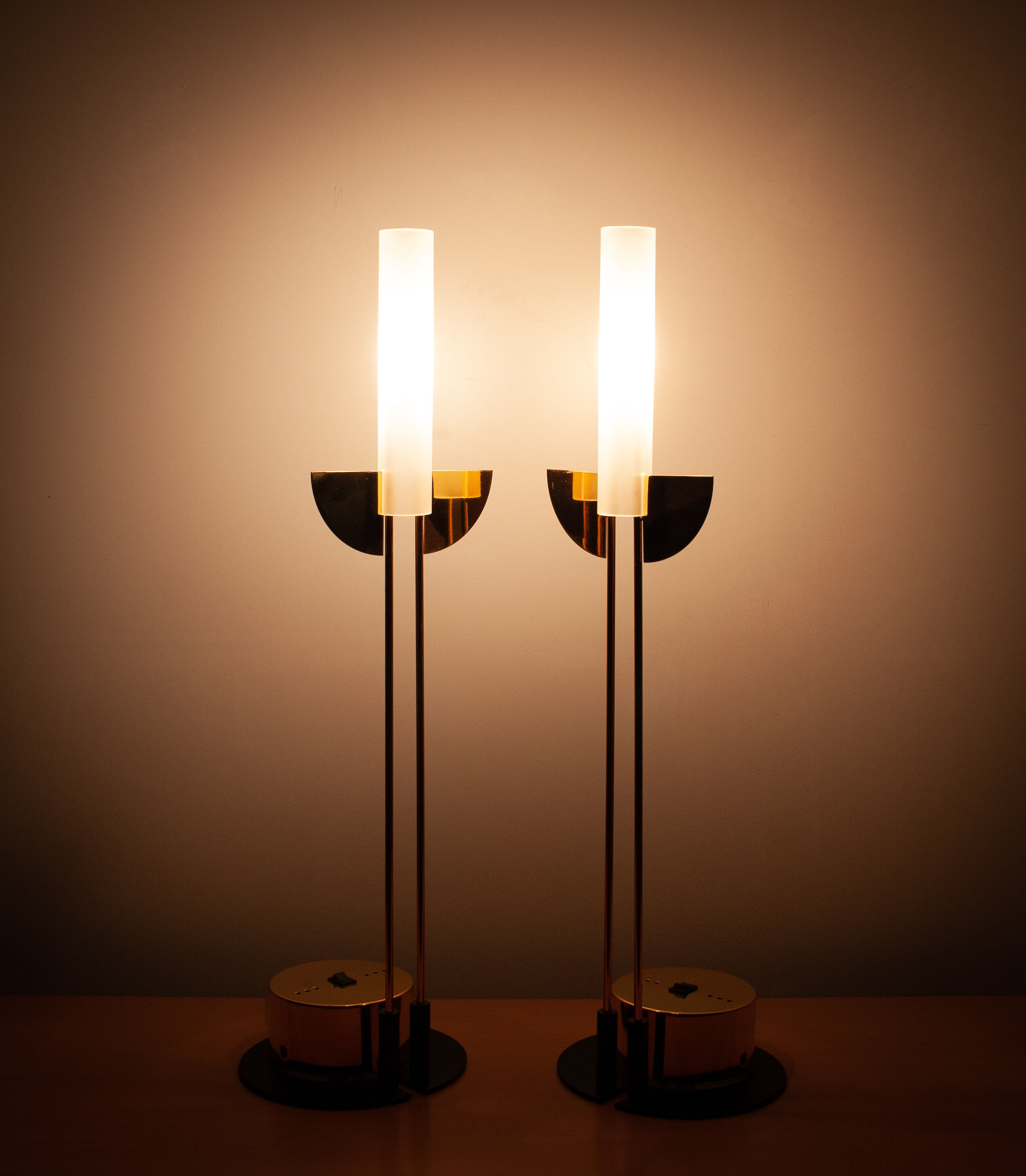 Postmodern table lamps italy 1980s