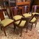 Set of 6 mahogany gondola chairs Empire style XIXth